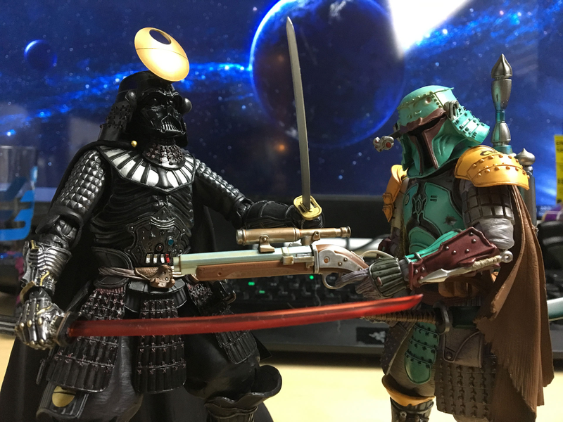 Illustration for article titled Samurai Vader And Ronin Boba Fett Realize Star Wars' Japanese Influence Beautifully